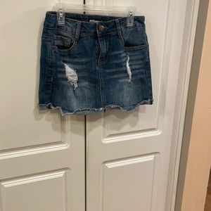 jean skirt
